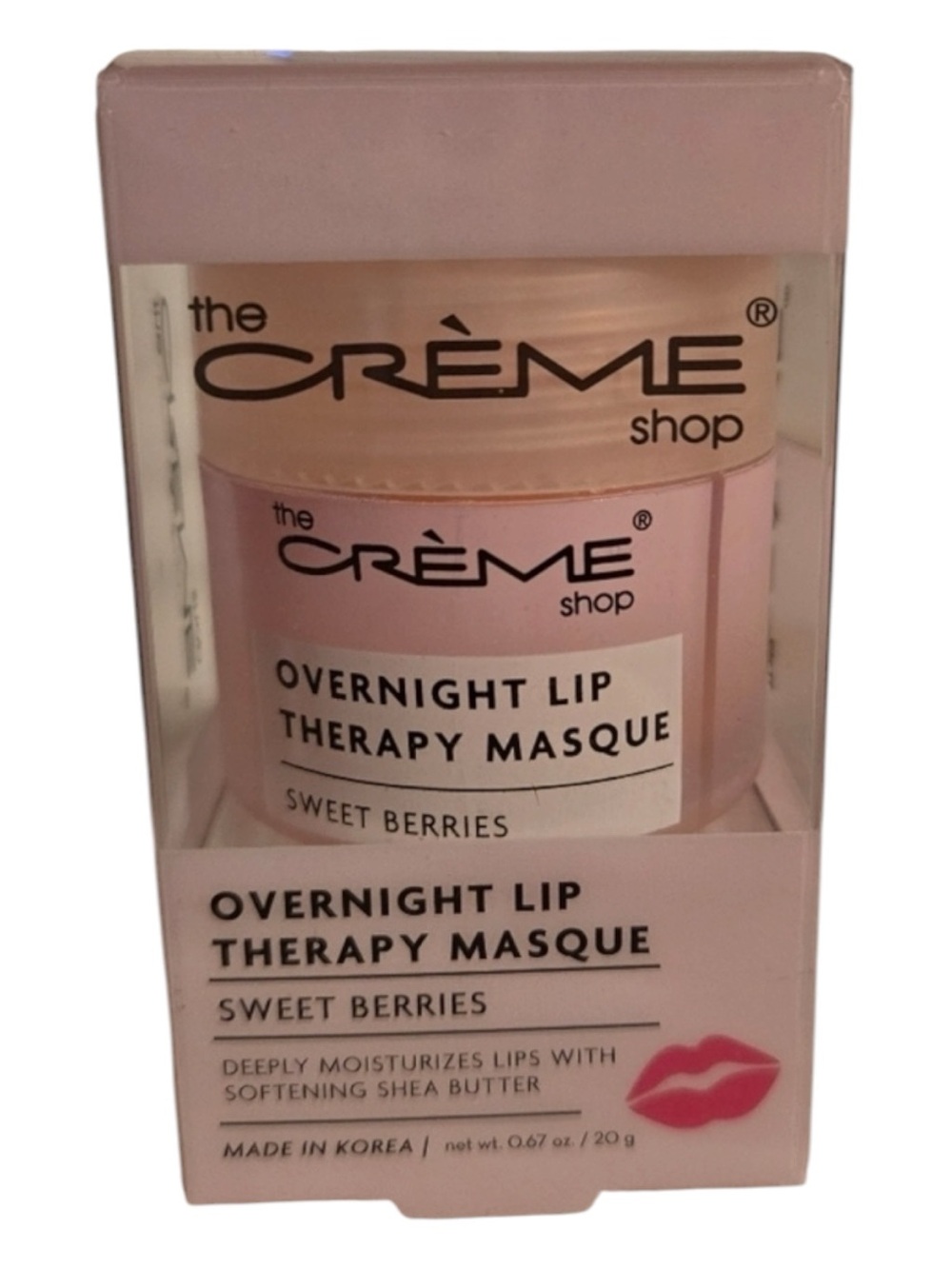 The Crème Shop Overnight Lip Therapy Masque - Sweet Berries (Pink)